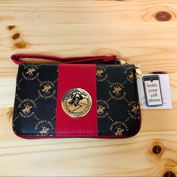 Beverly Hills Polo Club Handbags - Beverly Hills Polo Club Zipper Smartphone Wallet